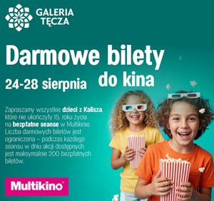Darmowe seanse dla dzieci w Multikinie w Kaliszu. Druga część wakacyjnej akcja rozpocznie się już 24 sierpnia!